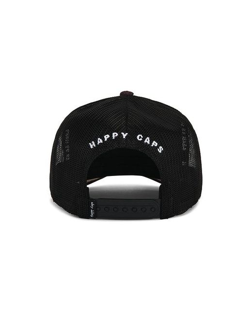 Happy Caps Black Two Tone Hat for men