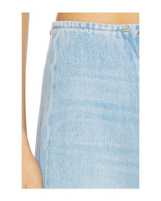 Mother Blue The Laced Up Smoothie Sneak Jeans