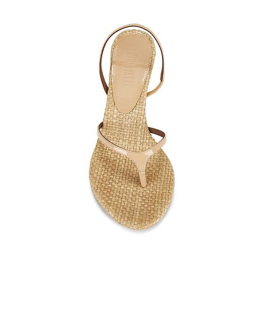 Paris Texas Natural Lidia Thong Slingback Sandal 70
