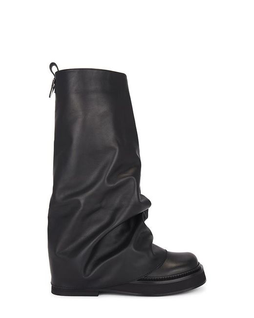 The Attico Black Robin Combat Boot