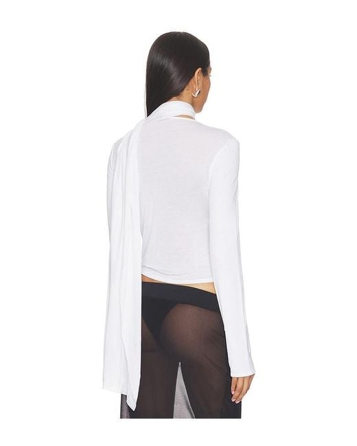 With Jean White Eve Top