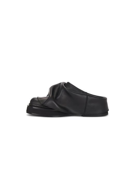 The Attico Black Mini Robin Sabot Flat
