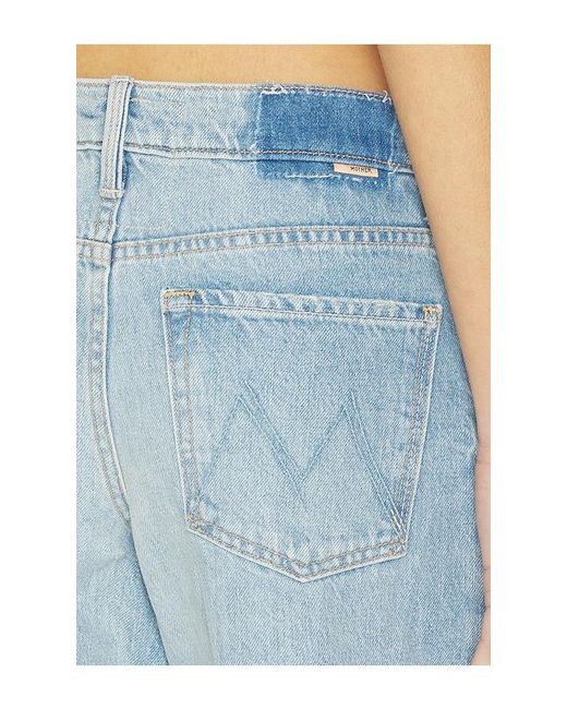Mother Blue The Turn Key Spinner Sneak Jeans
