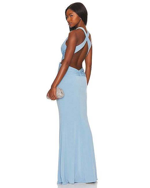 Katie May Blue X Revolve Secret Agent Gown