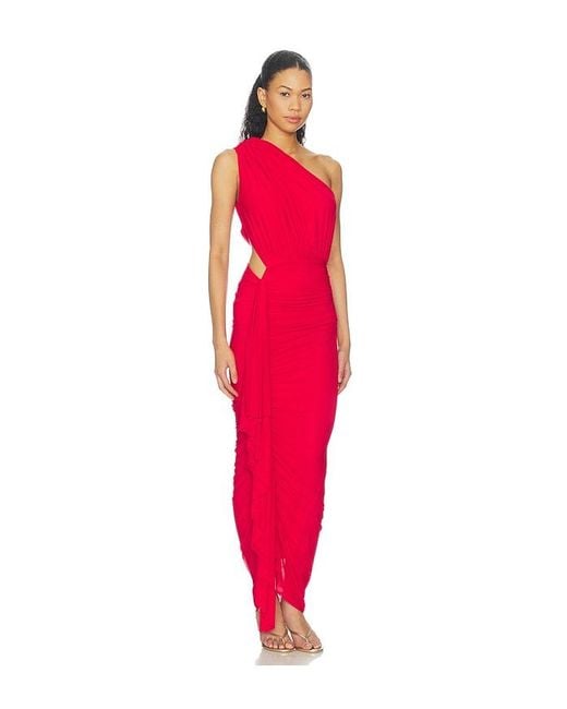superdown Red Juliet Midi Dress