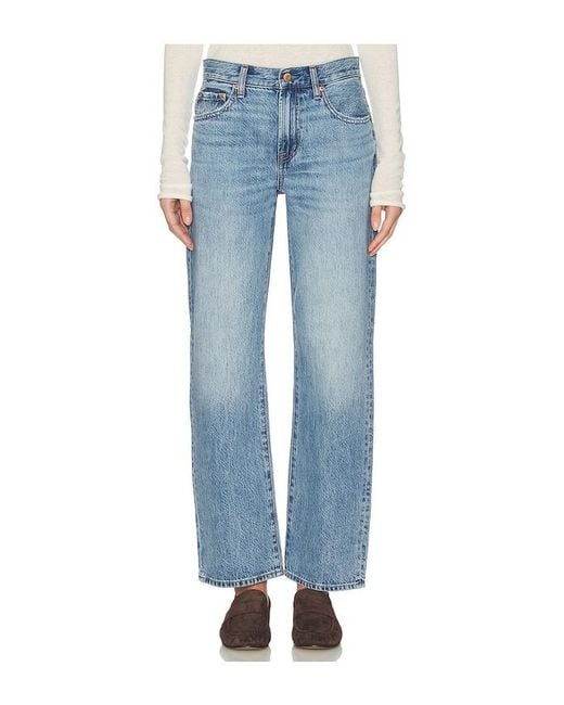 Pistola Blue Lexi Mid Rise Bowed Straight Jeans