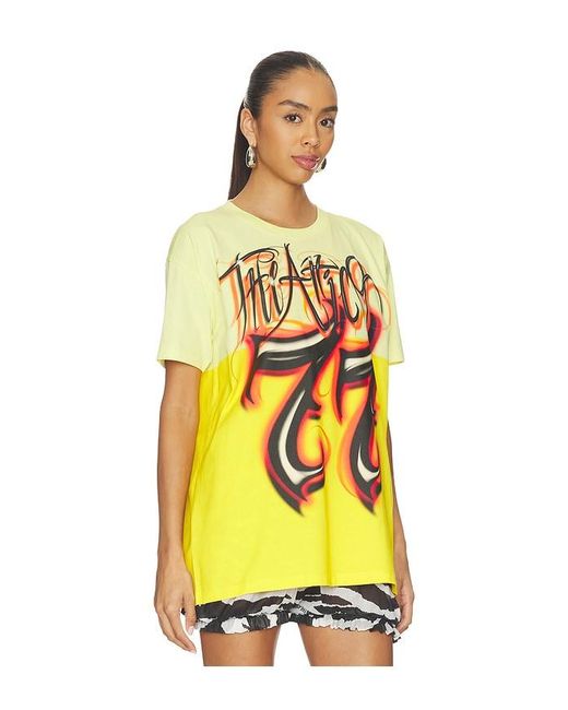 The Attico Yellow Graphic T-Shirt