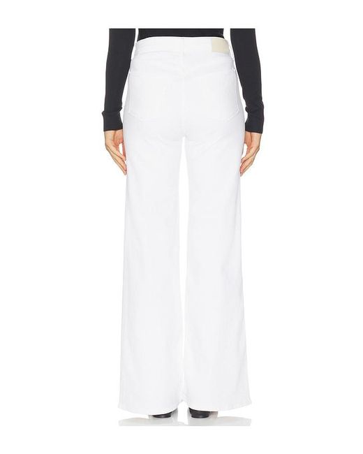 Citizens of Humanity White Kimberly Patch Pocket Flare Jeans