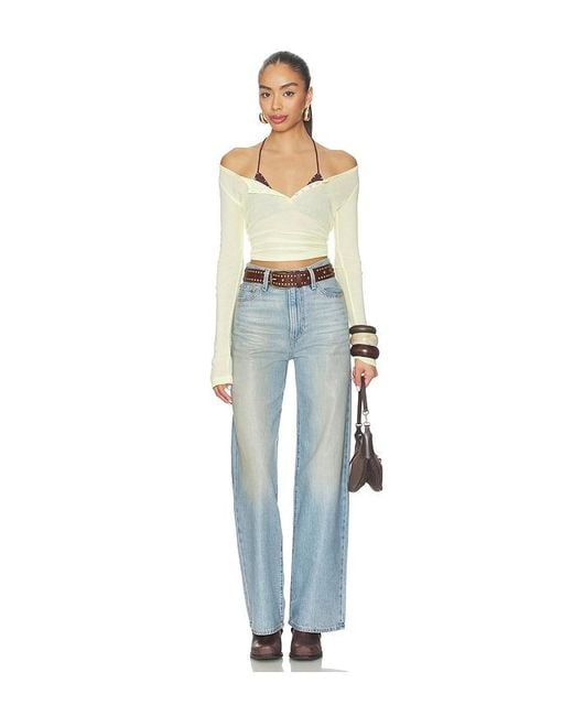 Levi's Blue Ribcage Wide Leg Jeans