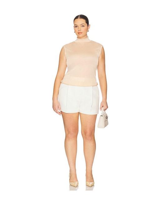 L'academie White 'Academie Camryn Sheer Knit Top