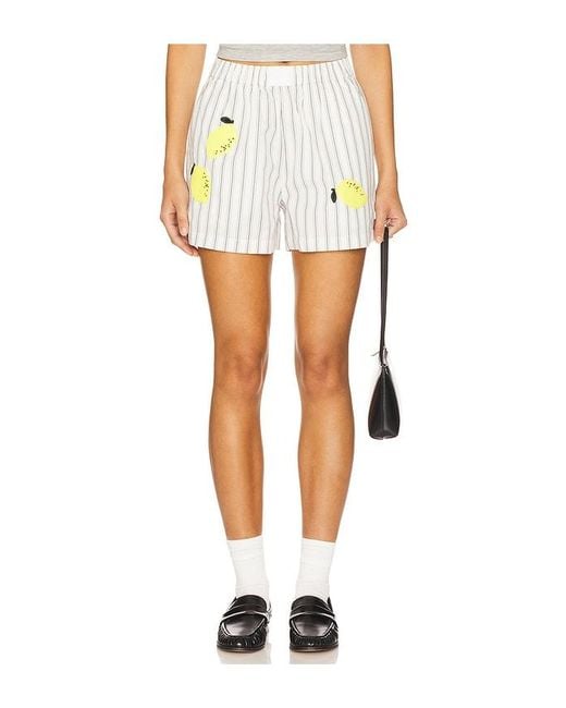 Kule White The Limon Shorts