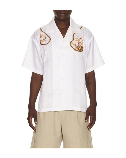 Sanēa Natural Naka Silk Shirt for men
