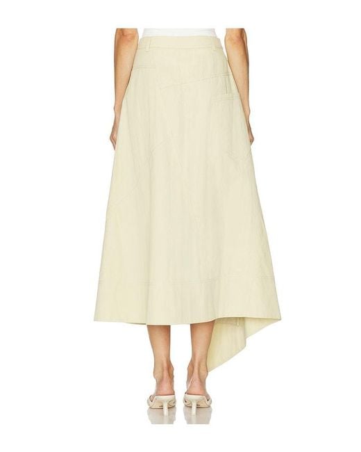 Camila Coelho Natural Ignacia Midi Skirt