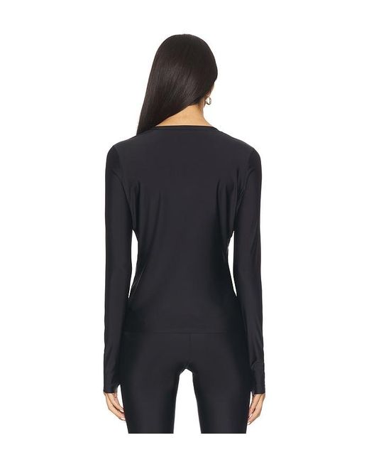 Perfect Moment Black Ski Crew Baselayer Top