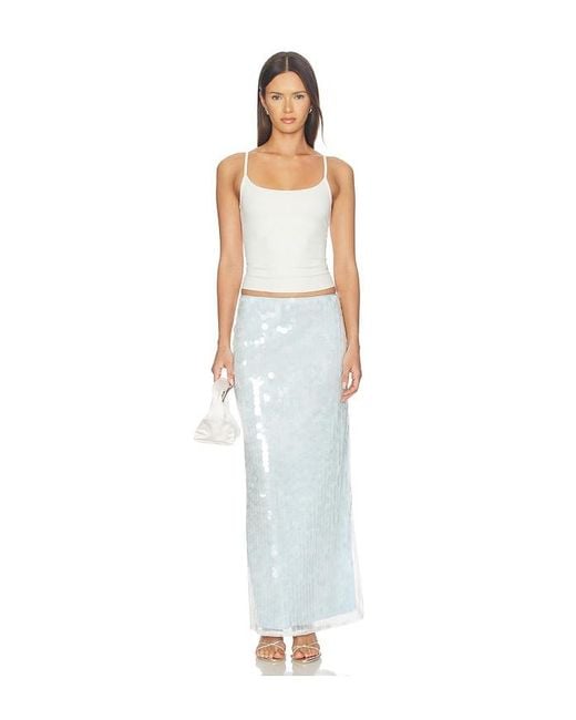 superdown White Bryony Maxi Skirt