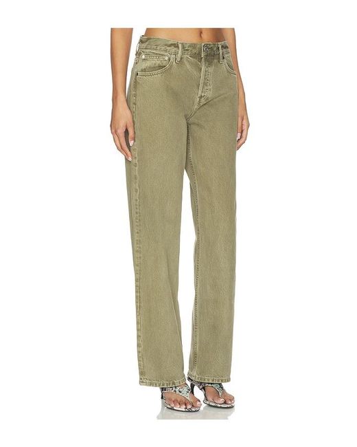 EB DENIM Natural Mid Rise Baggy Jeans