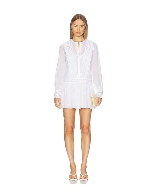 Veronica Beard White Marguerite Dress