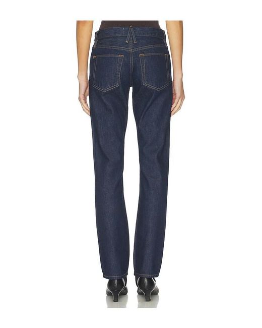 SLVRLAKE Denim Blue Isabel Low Rise Slim Leg Jeans
