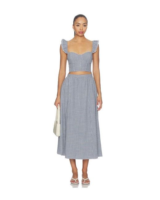Astr Gray Wylda Skirt