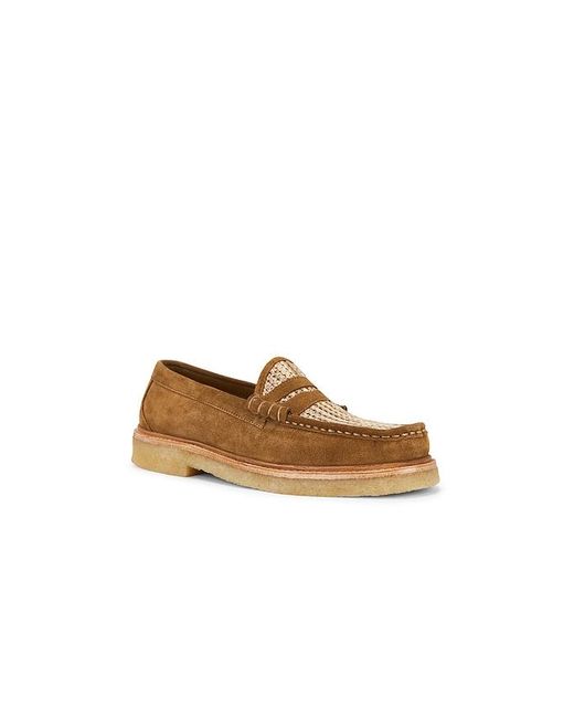 G.H.BASS White Larson Crepe Sole Rafia for men