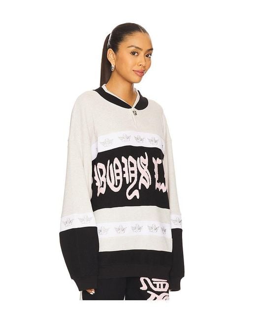 Boys Lie White High Class Private School Rider Crewneck