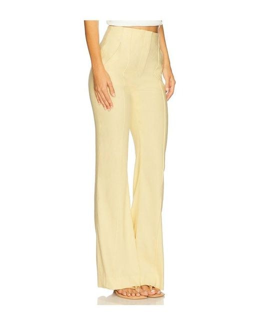 Veronica Beard Yellow Komi Pant