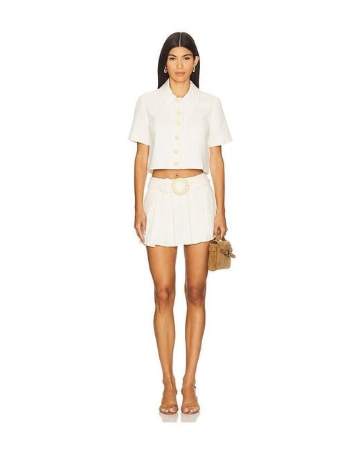 Amanda Uprichard White Josie Top