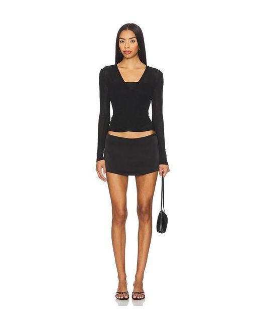 MORE TO COME Black Cora Wrap Set