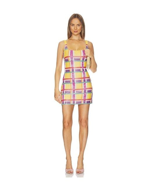 Oceanus Multicolor Candy-Stripe Mini Dress