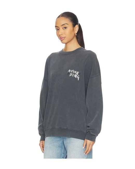 Anine Bing Blue Miles Sweatshirt Empowerment