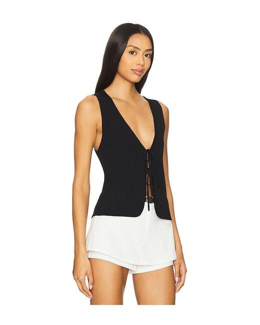 Show Me Your Mumu White Time Out Tie Top