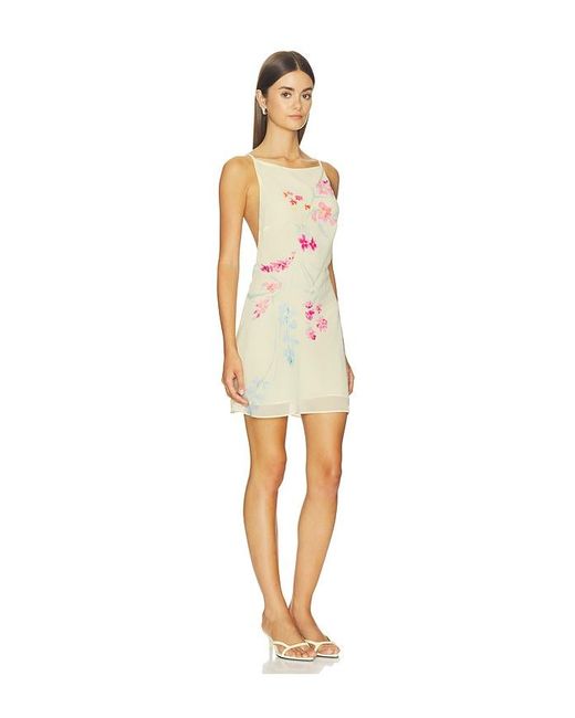 Lovers + Friends Natural Ellison Mini Dress