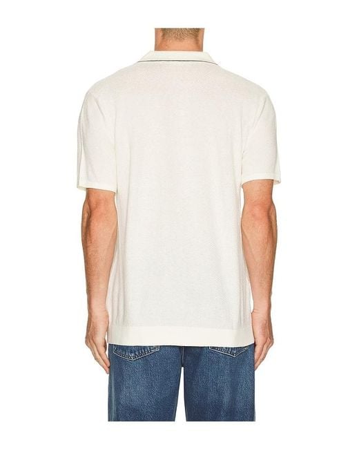 Marine Layer Blue Greyson Sweater Polo for men