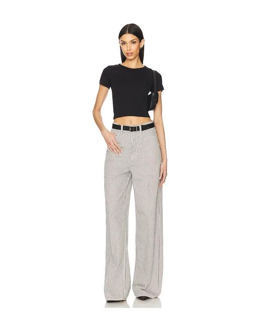 GRLFRND Gray Rey High Rise Wide Jeans