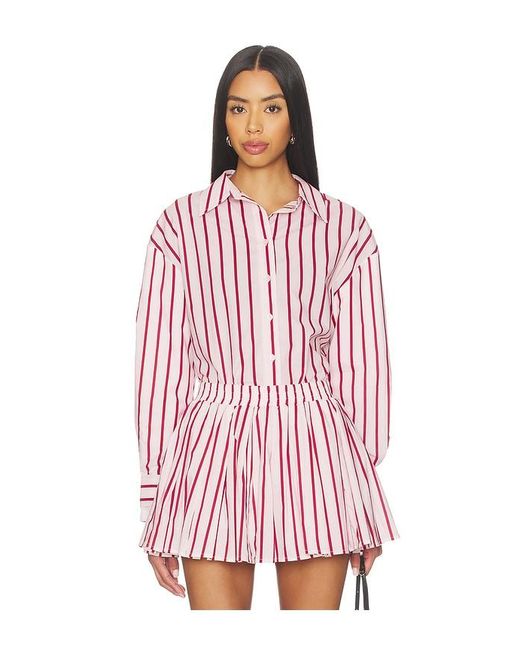 Line & Dot Red Vivee Shirts