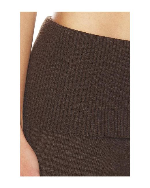 Frankie's Bikinis Brown Milo Cloud Knit Capri Pant