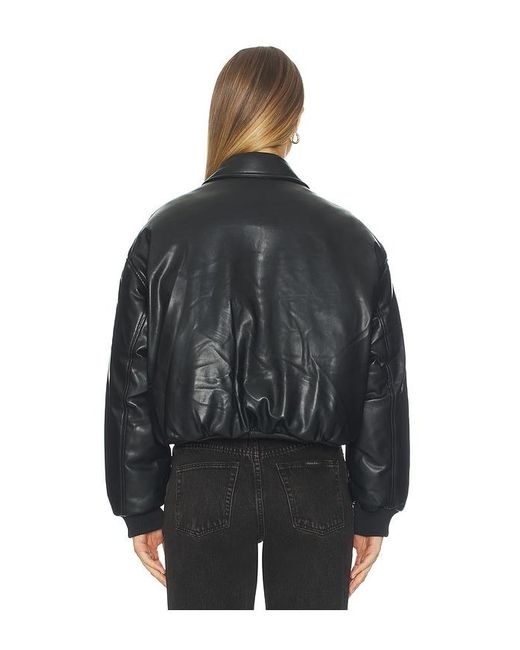 superdown Black Sanja Faux Leather Jacket
