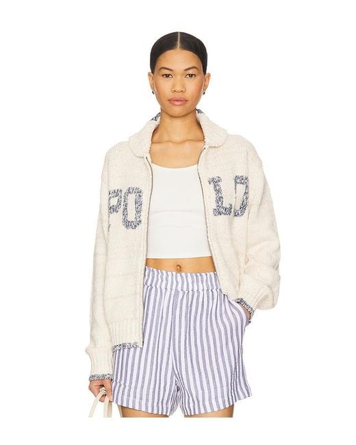 Polo Ralph Lauren White Cotton Blend Collared Top