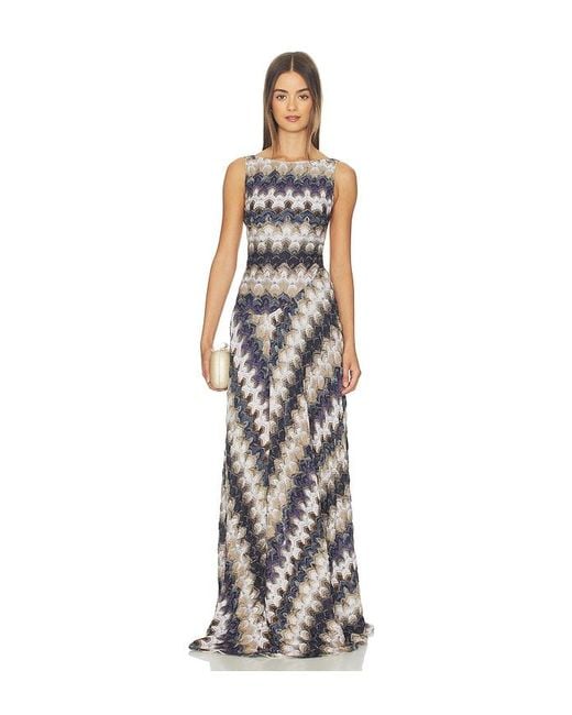Missoni White Sleeveless Long Dress