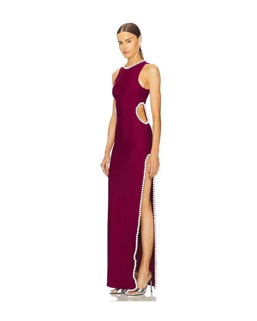 Mariandree Gaitan Purple Kelly Dress