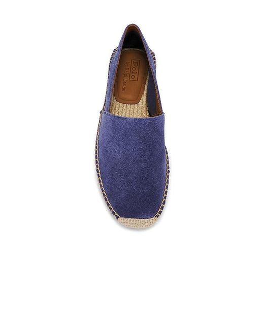 Polo Ralph Lauren Blue Suede Cevio Espadrilles for men