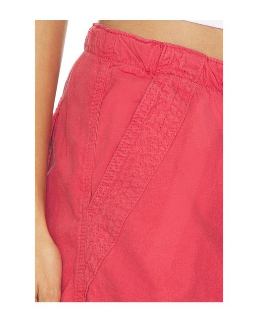 Jaded London Red Parachute Trouser
