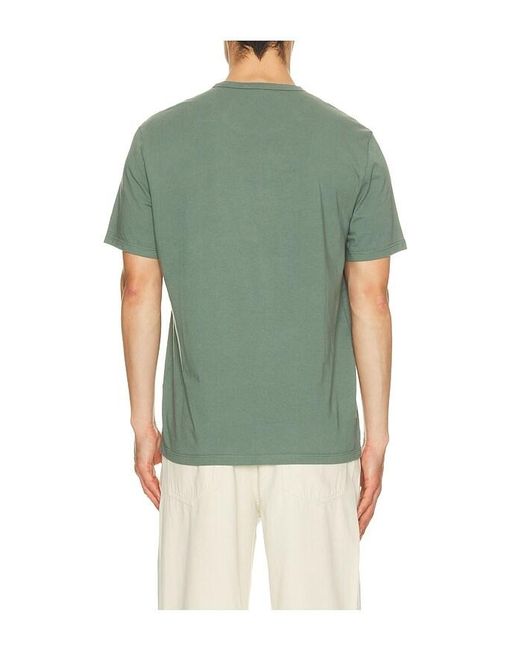 Vince Green Garment Dye Short Sleeve Tee for men