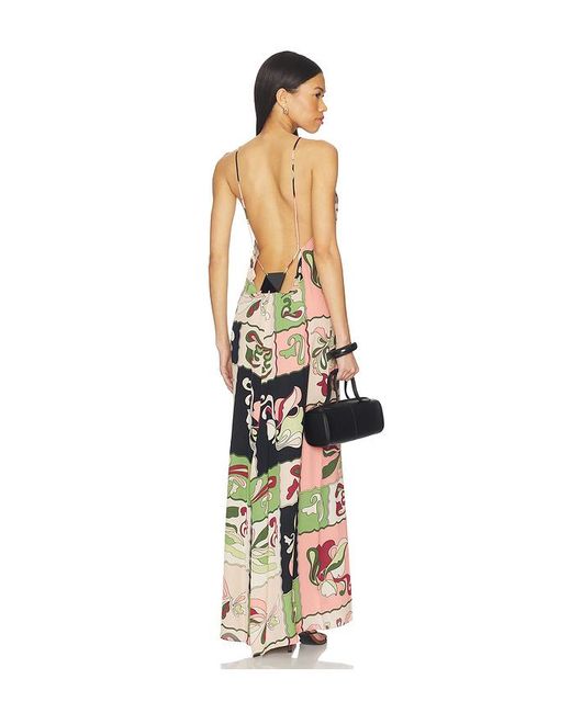 Adriana Degreas White Inamorata Bare Back Maxi Dress