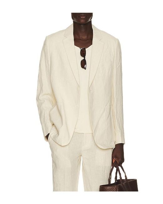 Percival Natural Tailored Linen Blazer for men
