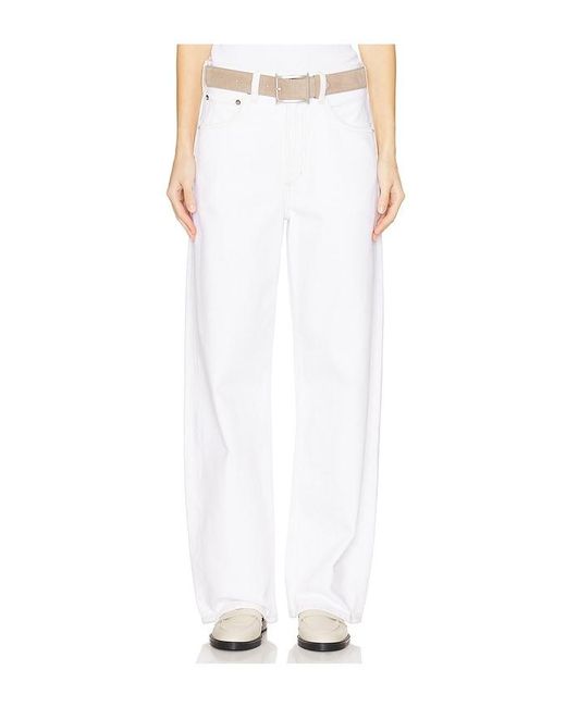 Agolde White Low Curve Jeans