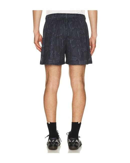 Ryoko Rain Blue Snakeskin Shorts for men