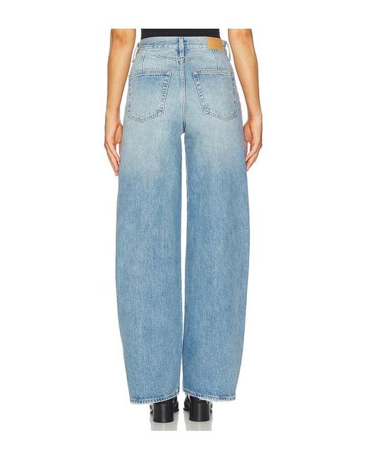 Pistola Blue Sydney High Rise Bowed Wide Jeans