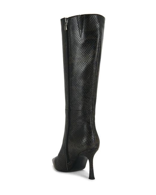 Black Suede Studio Black Boot Draya 80