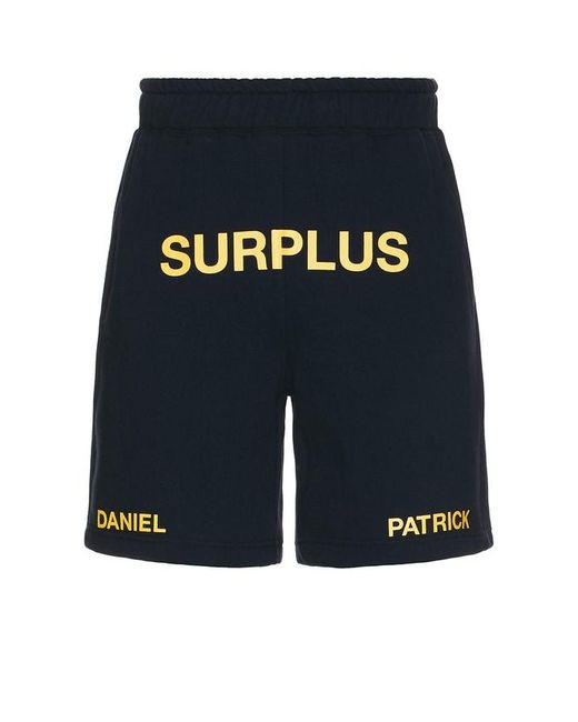 Daniel Patrick Blue Surplus Logo Sweatshorts for men